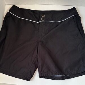 Faded glory black swim shorts size small 4/6
